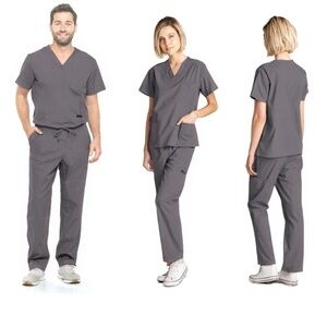 Dagacci Unisex Scrubs Xsmall Charcoal Gray
